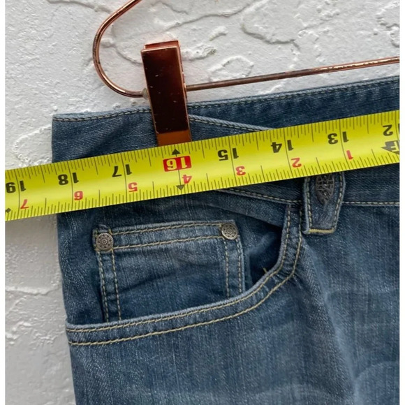 Elie Tahari Womens Mid Rise Bootcut Leg Denim Jeans Blue Sz L/XL - Picture 5 of 13